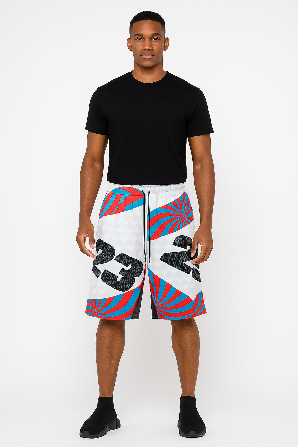 Number 23 Graphic Basketball Shorts