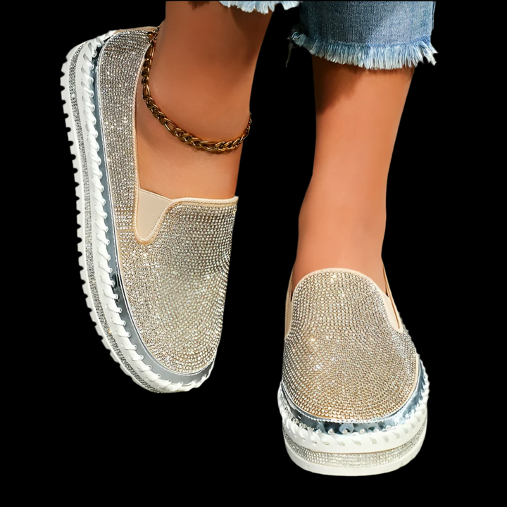 Rhinestone Flats - Shoes