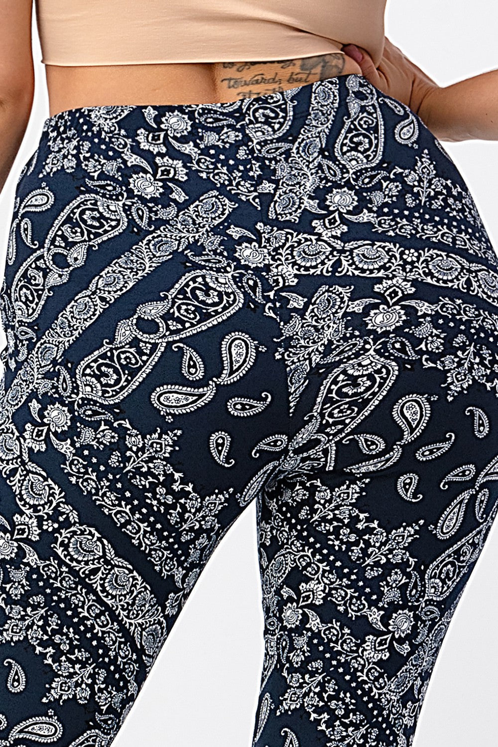 Boho Bandana Printed Flared Long Pants
