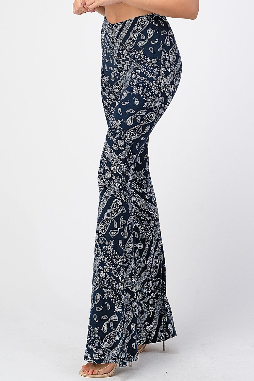 Boho Bandana Printed Flared Long Pants