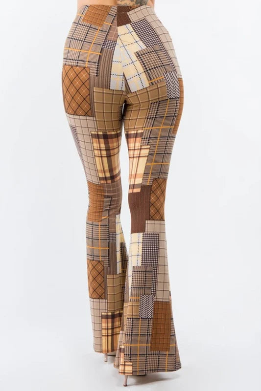 Patchwork Flare Pants