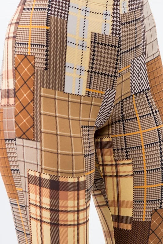 Patchwork Flare Pants