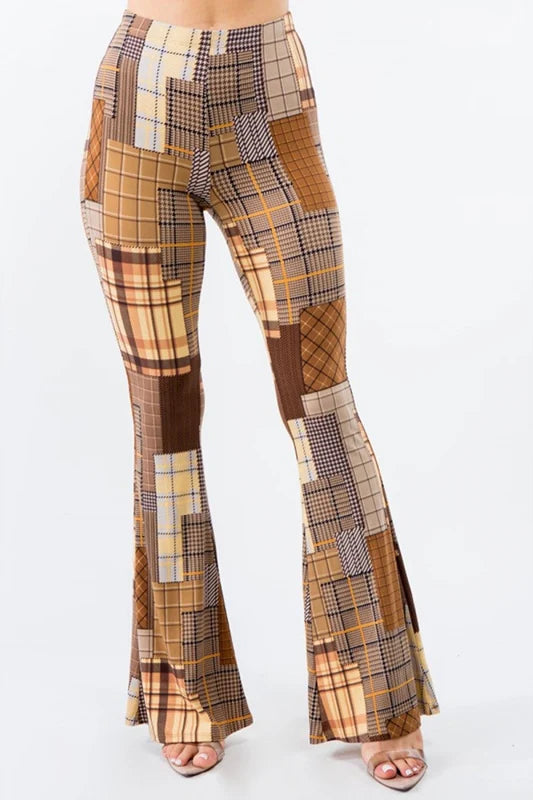 Patchwork Flare Pants