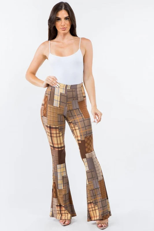 Patchwork Flare Pants