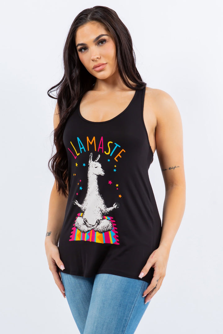 Llamaste Graphic Racerback Tank Top