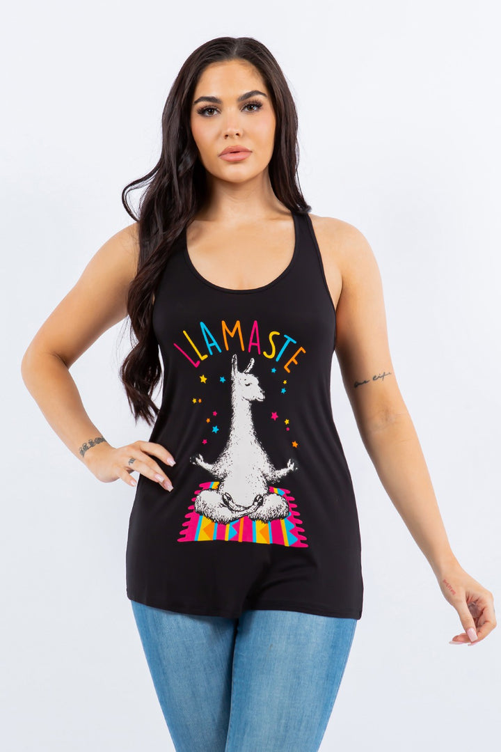 Llamaste Graphic Racerback Tank Top