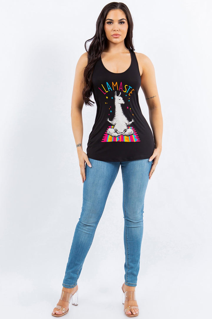 Llamaste Graphic Racerback Tank Top
