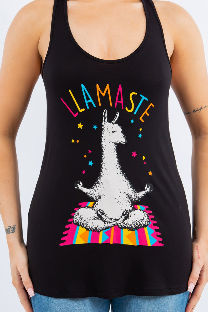 Llamaste Graphic Racerback Tank Top