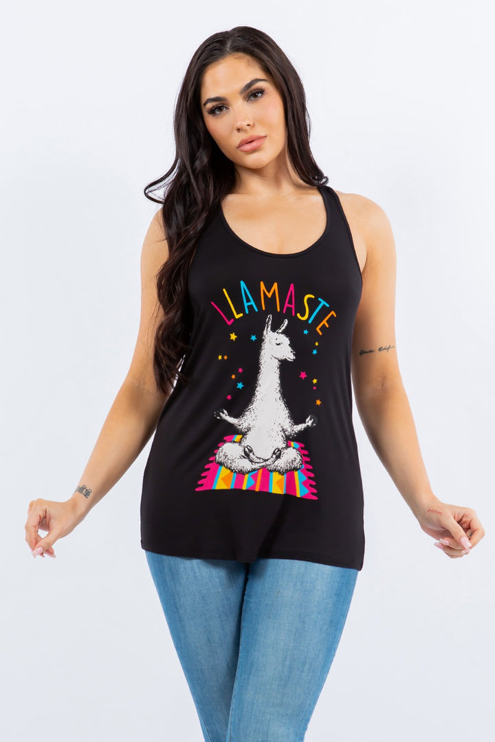 Llamaste Graphic Racerback Tank Top