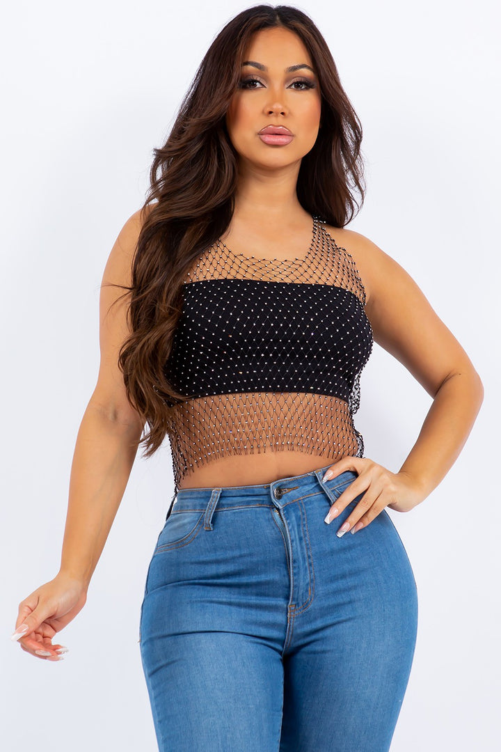 Rhinestone Sparkle Top