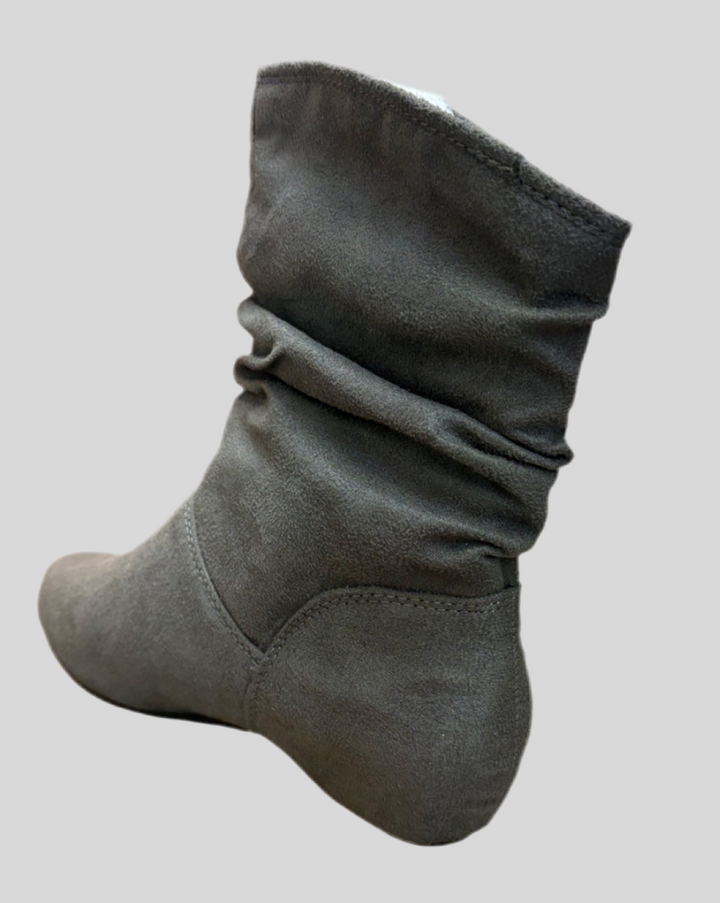 Flat Slouch Ankle Boots