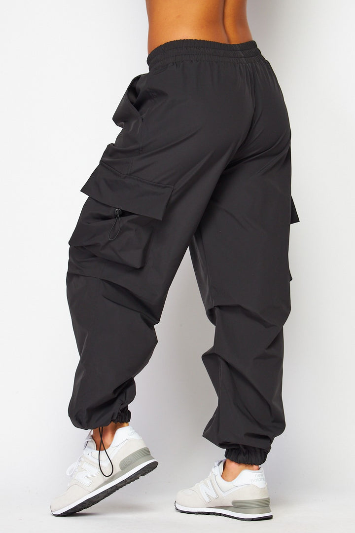 Parachute Ruched Cargo Pocket Joggers