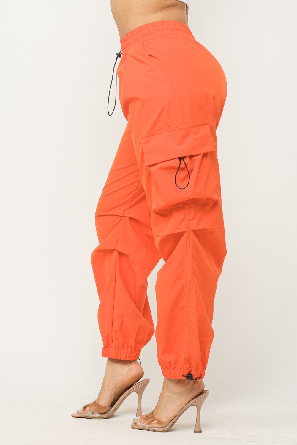 Parachute Ruched Cargo Pocket Joggers