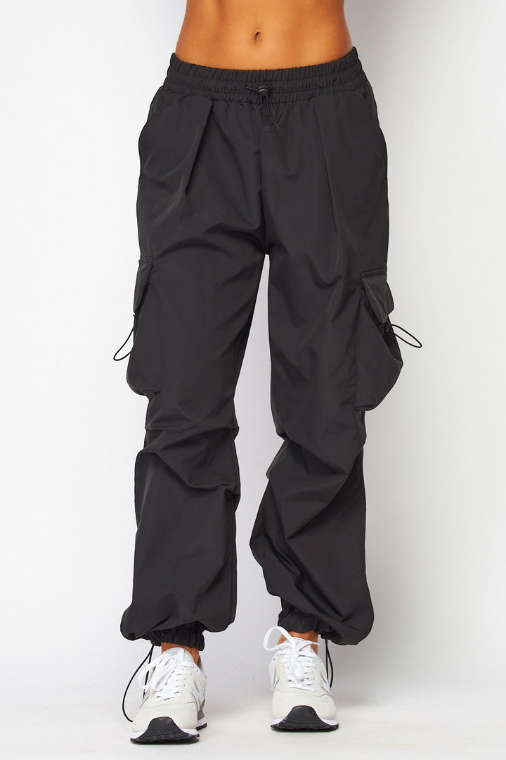 Parachute Ruched Cargo Pocket Joggers