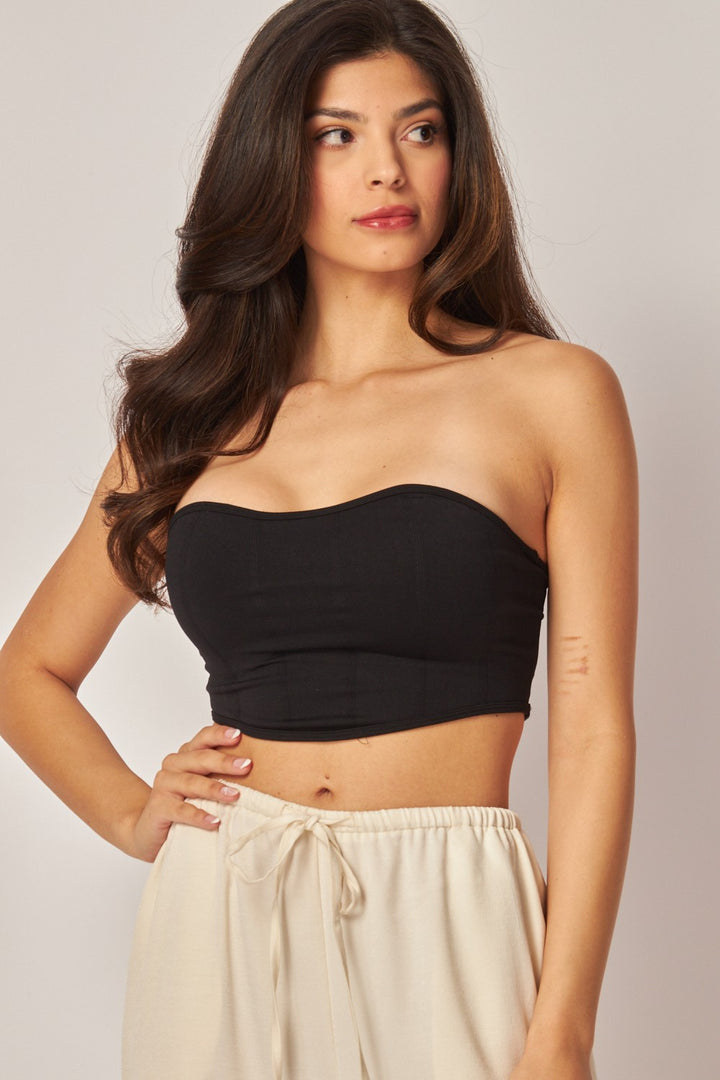 Textured Shaper Bandeau Top