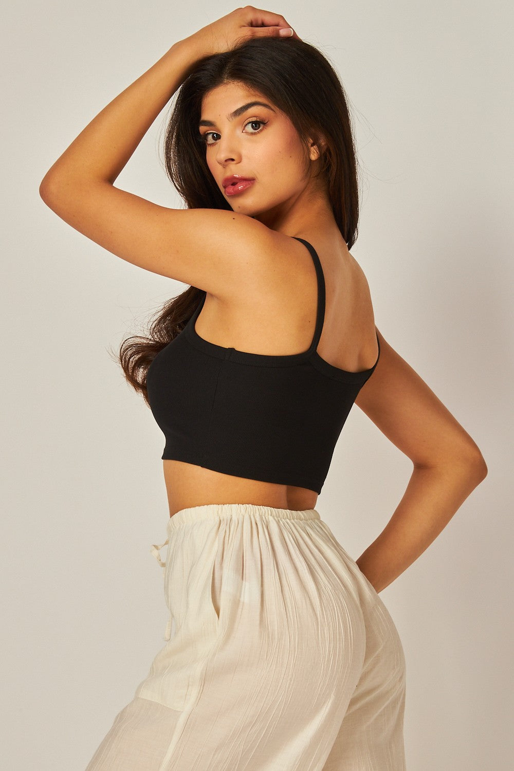 Ribbed Crop Whisper Tank Top