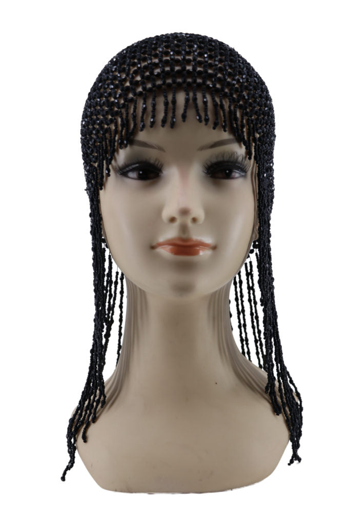Meshed Beaded Cap