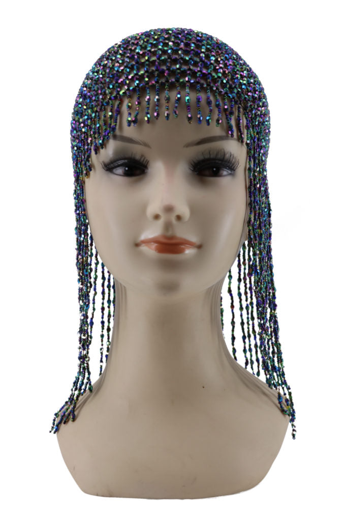 Meshed Beaded Cap