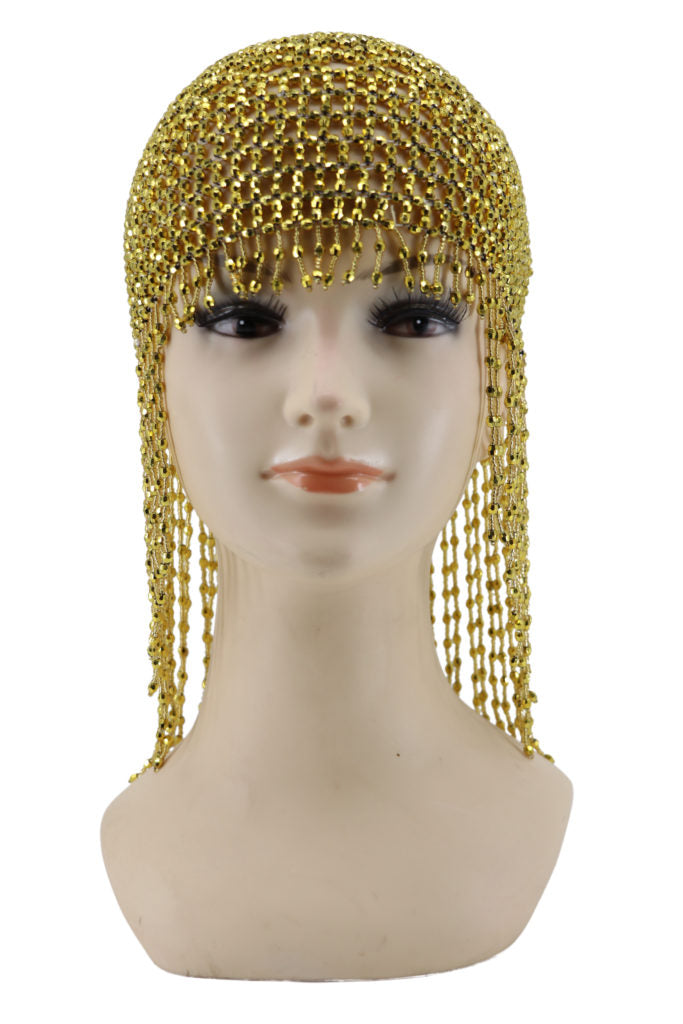 Meshed Beaded Cap