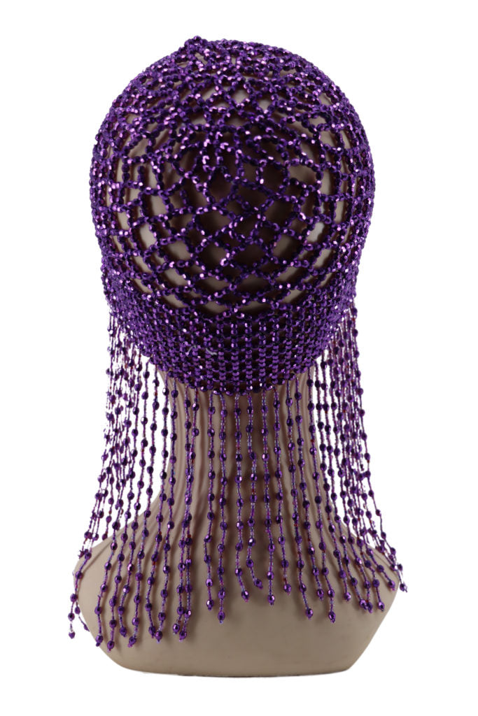 Meshed Beaded Cap
