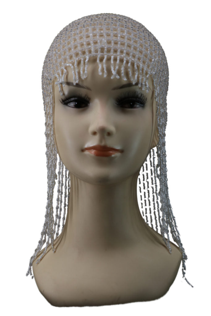 Meshed Beaded Cap