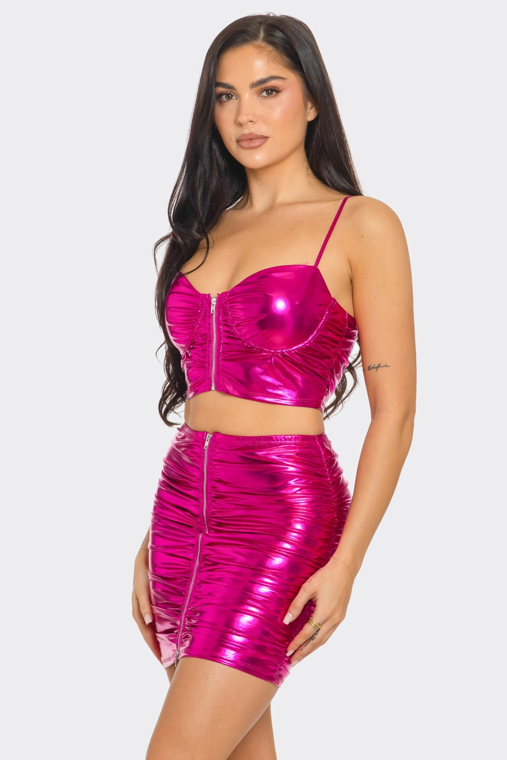Liquid Chrome Two-Piece Set