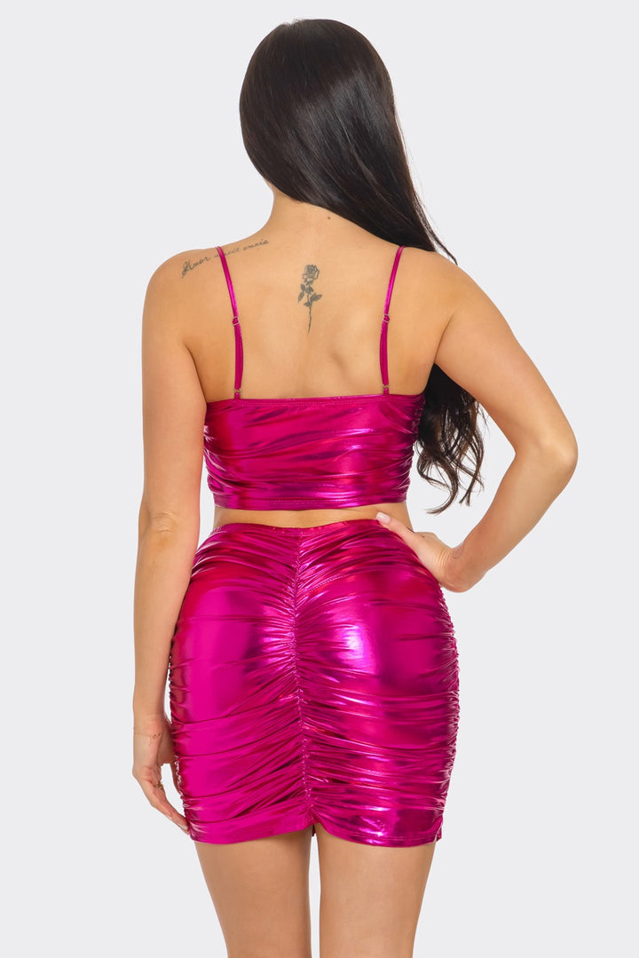 Liquid Chrome Two-Piece Set