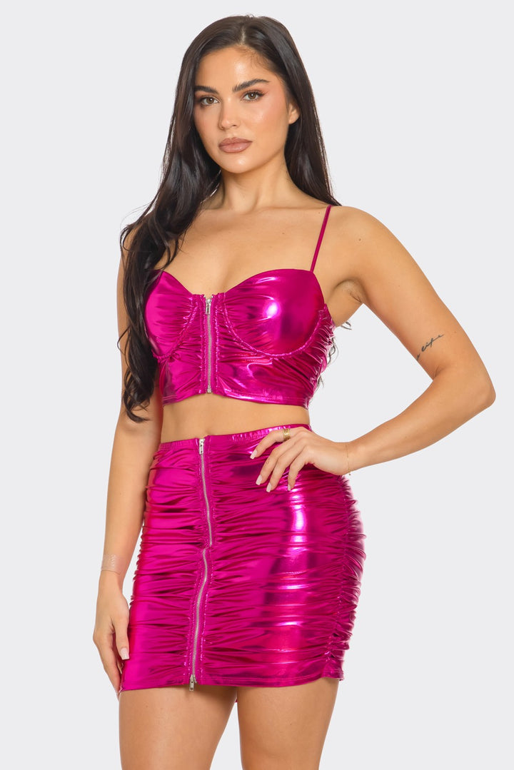 Liquid Chrome Two-Piece Set