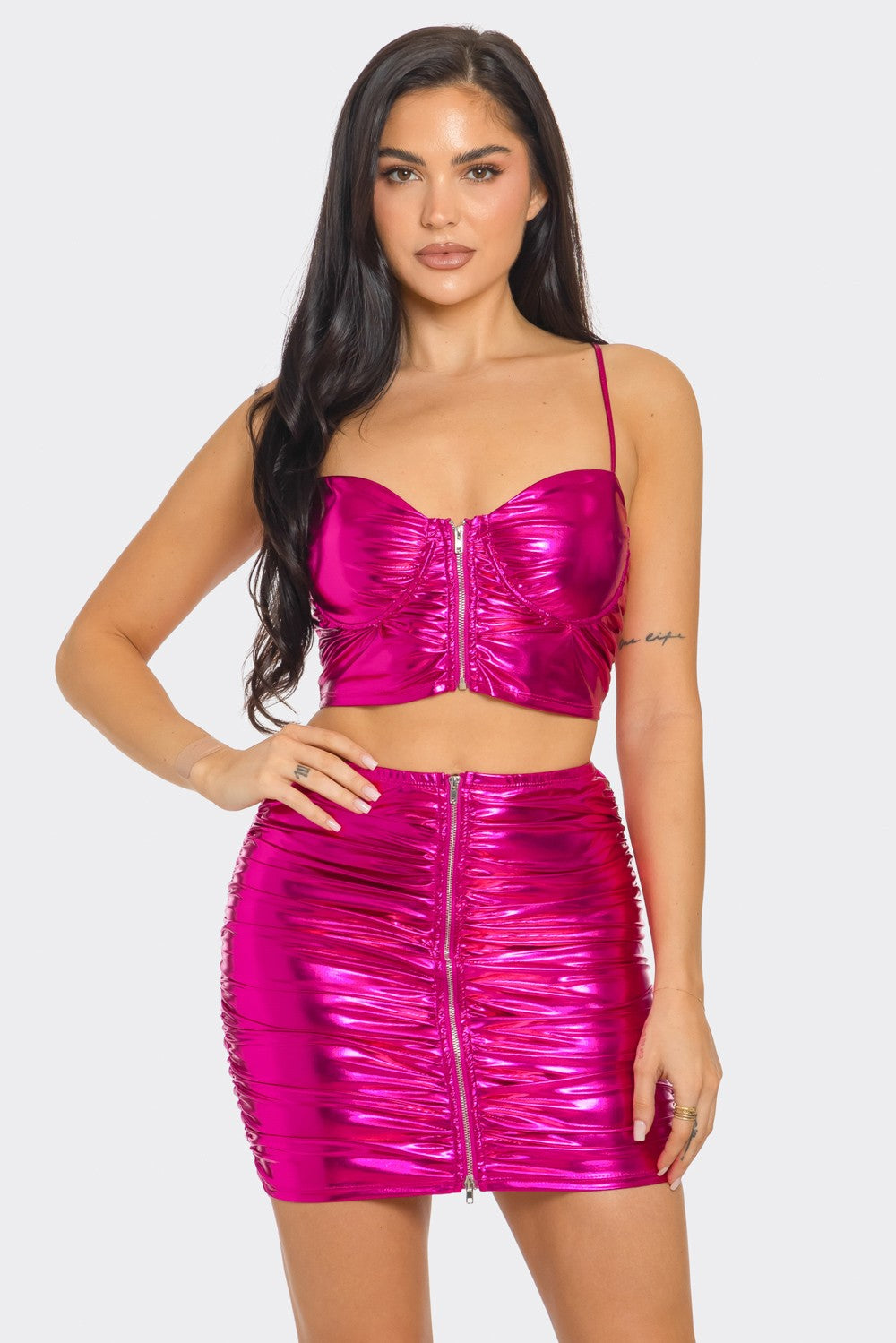 Liquid Chrome Two-Piece Set