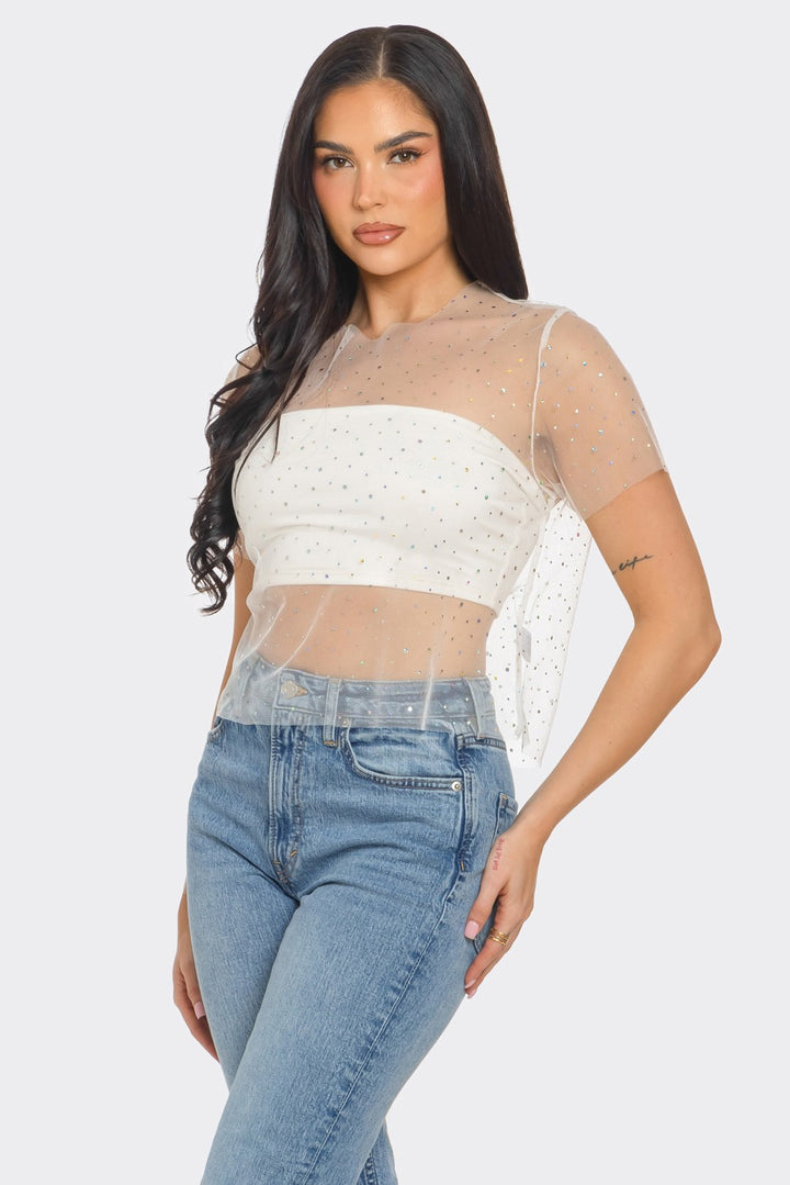 Mesh Stud Top