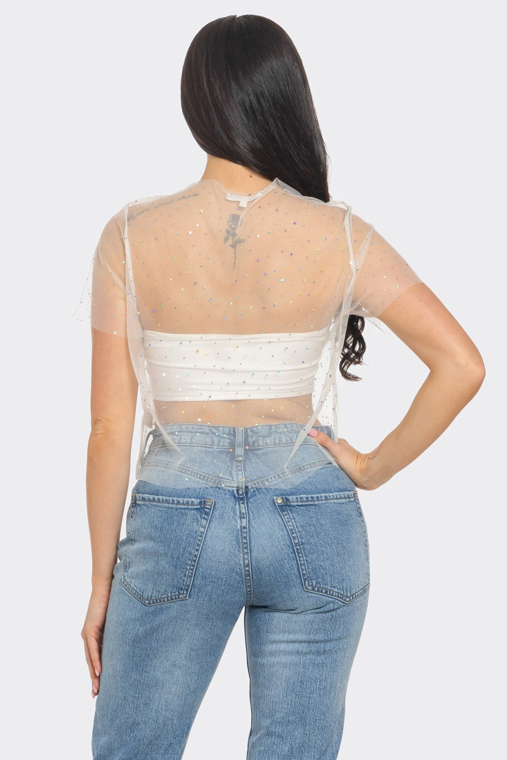 Mesh Stud Top