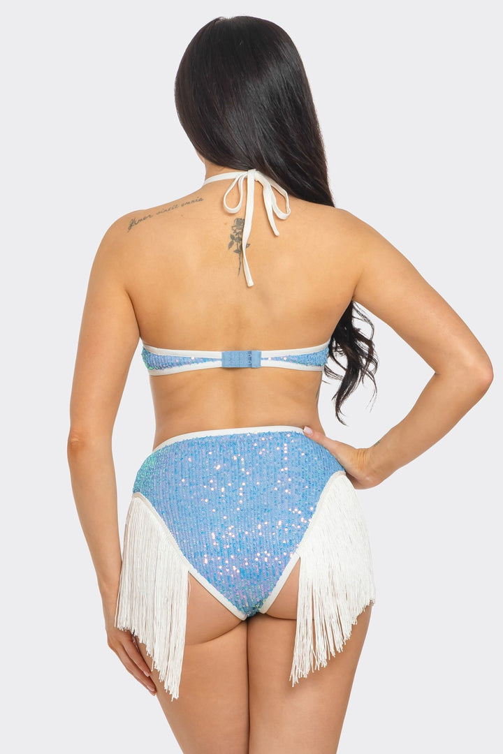 Iridescent Fringe Two-Piece Set