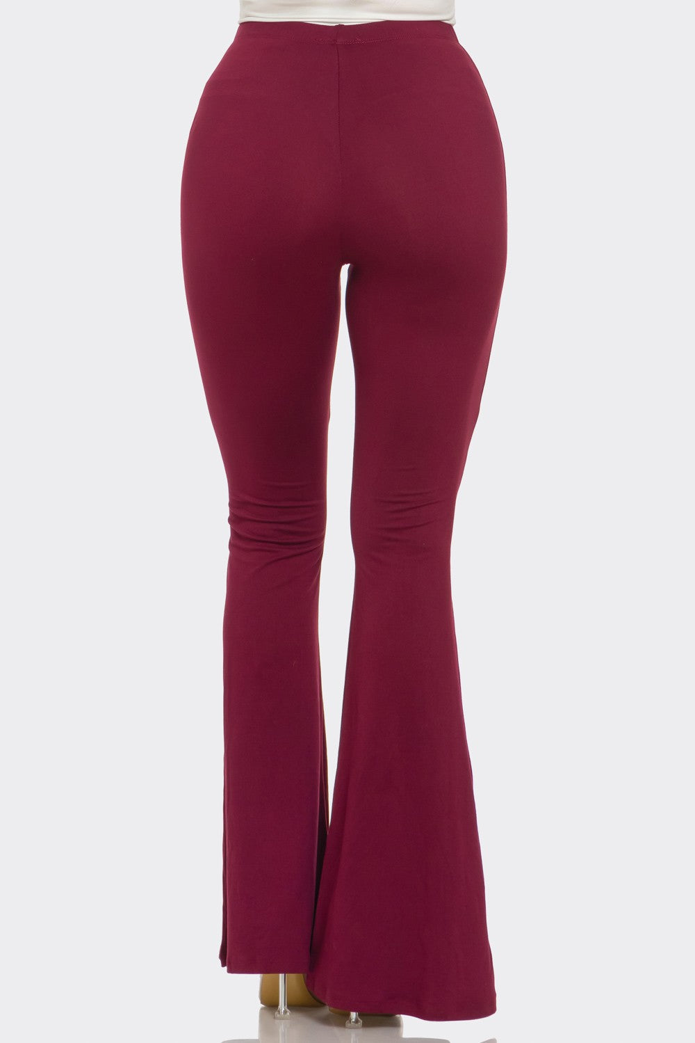 Solid Flared Long Pants