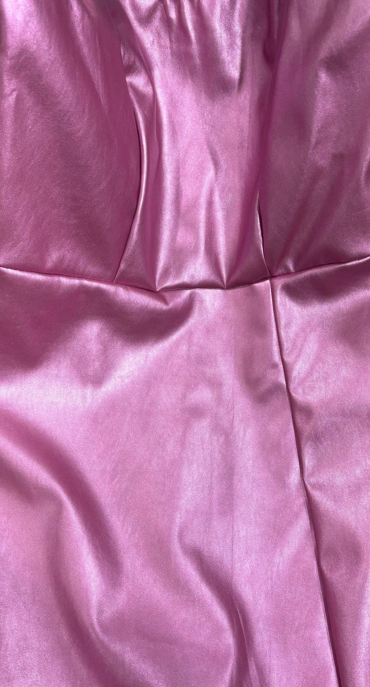 Metallic Tube Mini Dress