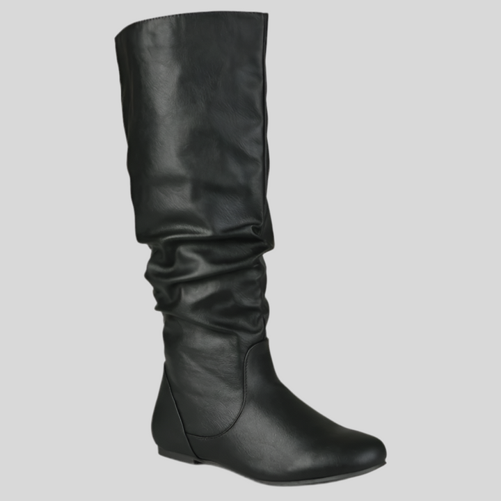 Wide Calf Round Toe Boots