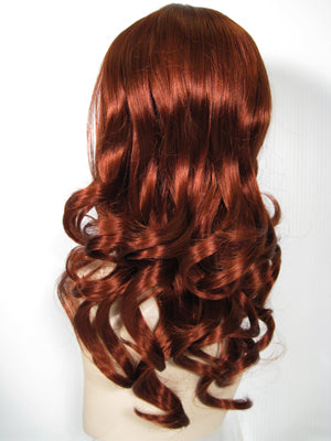 Copper Red Long Curly Wig