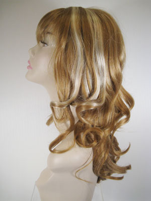 Two-Tone Long Curly Wig