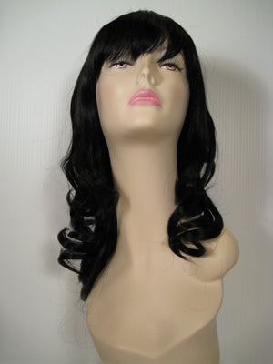 Black Long Curly Wig