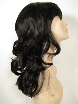 Black Long Curly Wig