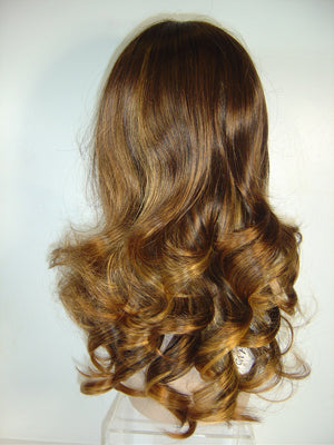 Two-Tone Long Curly Wig