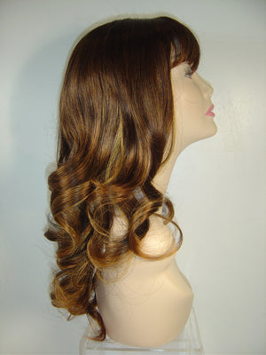 Two-Tone Long Curly Wig