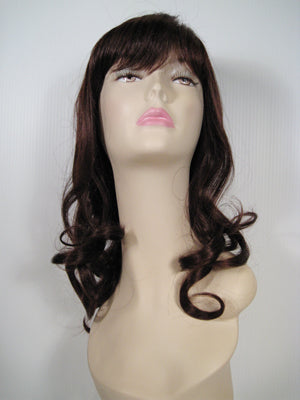 Dark Brown Long Curly Wig