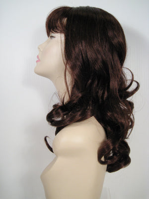 Dark Brown Long Curly Wig