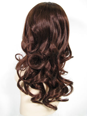 Dark Brown Long Curly Wig