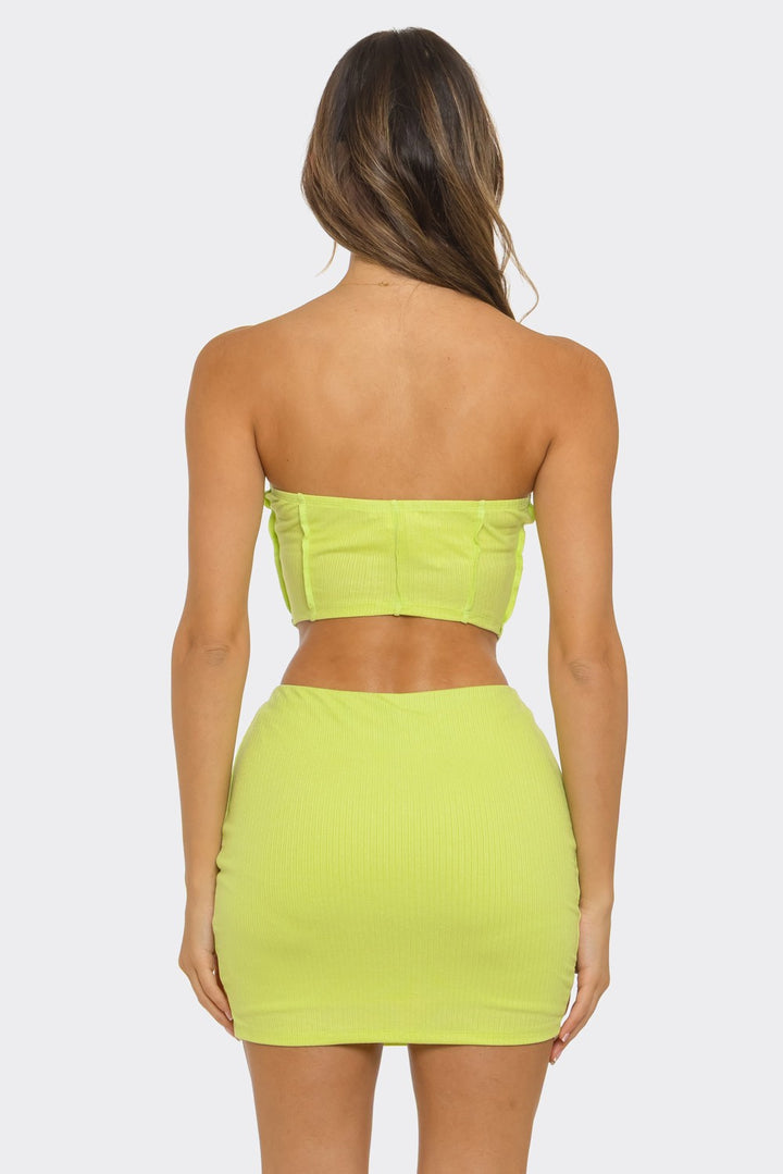 Lime Sculpt Corset Set