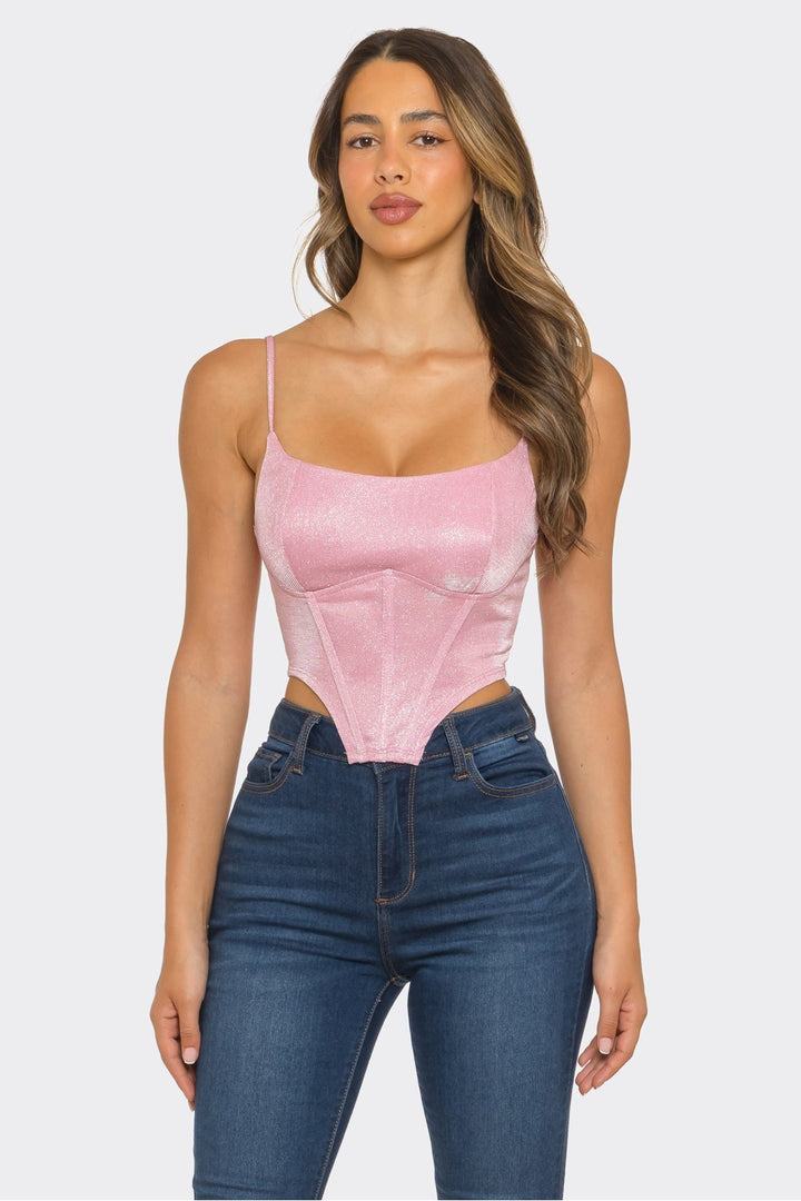 Shimmer Corset Top