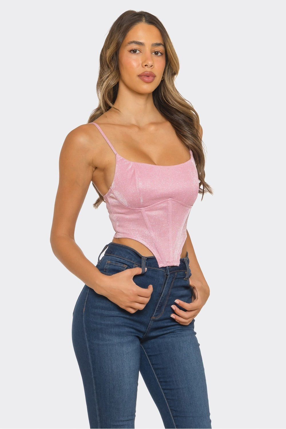 Shimmer Corset Top