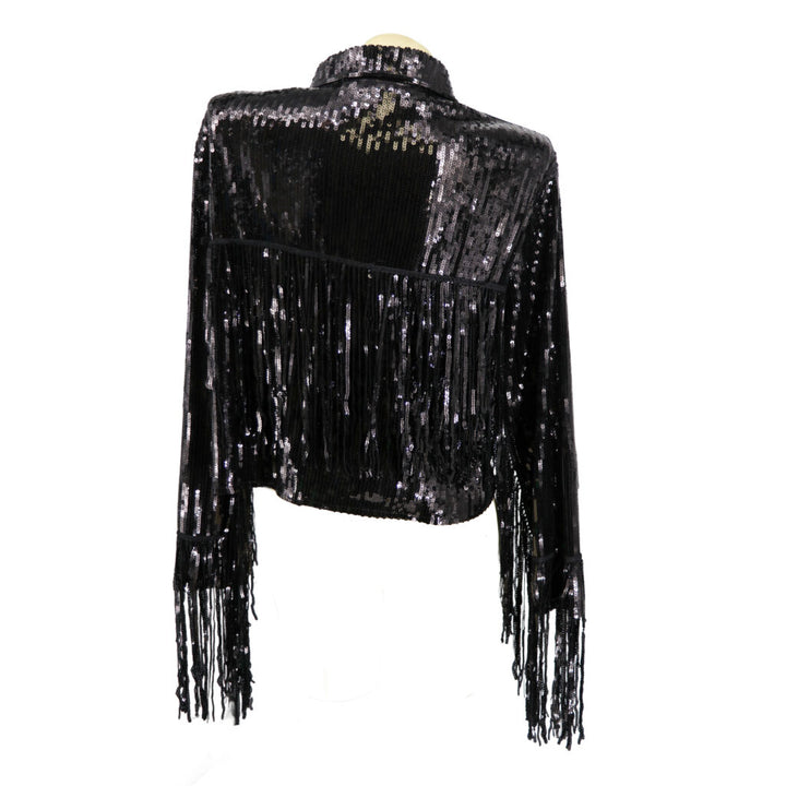 Sequin Fringe Tassel Jacket