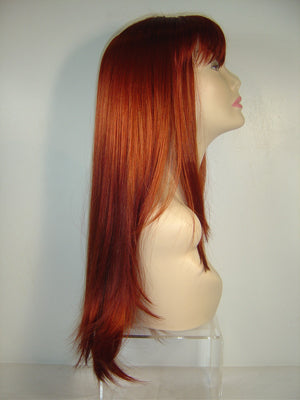 Ginger Ombre Long Straight Wig