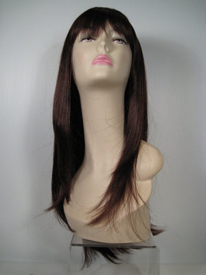Dark Brown Long Straight Wig